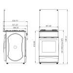 Газоелектрична плита FM5611W Grunhelm - Зображення 7
