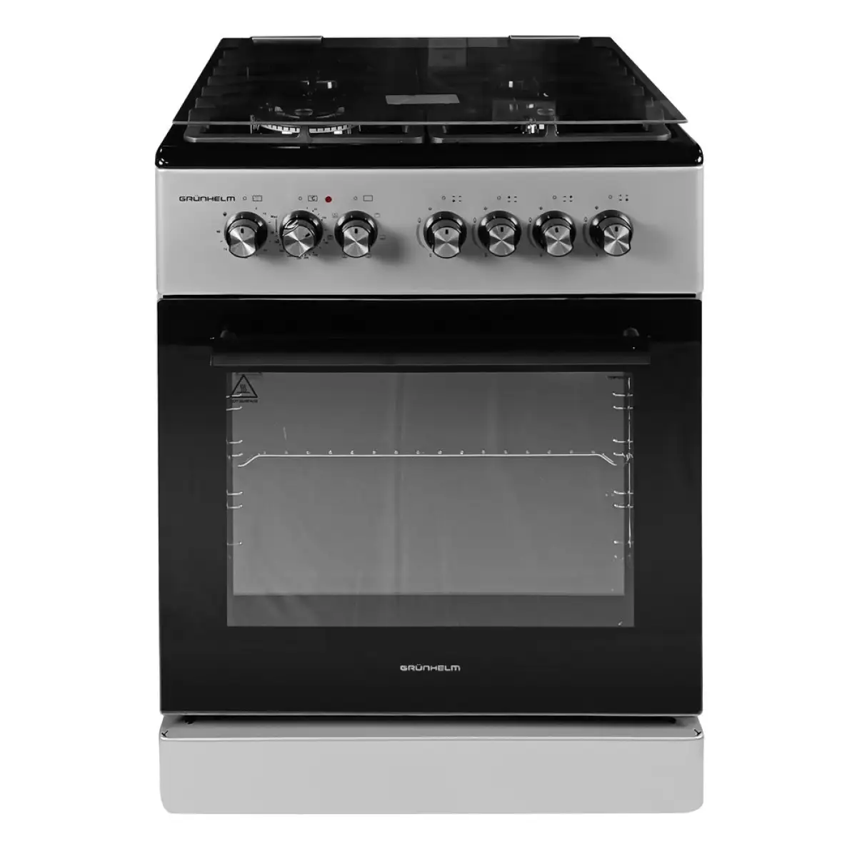 plita-gazoelektrichna-grunhelm-f661234gb-s-ro-chorna-6 Газоелектрична плита F661234GB Grunhelm - Зображення 1