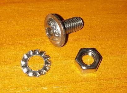 Комплект кріплень для опор (M5x11mm, L різьби=8mm) пральної машини - Зображення 1